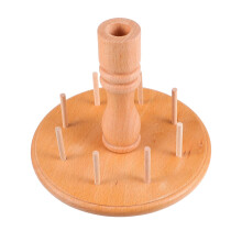 Wooden Thread Rack Spool Holder Stand for Sewing and Cross Stitch, Solid Wood Organizer
