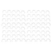 80 Pack White Plastic Sewing Bobbin Clips for Tangle Thread Control and Compact Storage