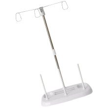 Thread Stand with 3 Spool Holder for Overlock Machine, Compact Sewing Thread Organizer in White