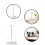 Thread Stand with 3 Spool Holder for Overlock Machine, Compact Sewing Thread Organizer in White 4