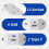 Extension 12 Way Tower Power Lead USB Multi Socket Surge Protected Socket 3