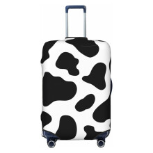 Cow Spot Stretch Luggage Cover 2224 Inch, Elastic AntiScratch Suitcase Protector with Zipper Fit