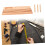 Wooden Thread Spool Rack for Sewing, Tangle Storage Organizer with Flexible Holders and Easy Wall Mounting 4