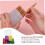 Knitting Needle Storage Case Set 5pcs Durable Plastic Tubes with Secure Snap Closure and Assorted Colors 2