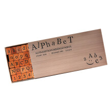 70 stuks houten rubberen letternummer-4 traditionele lettertypen