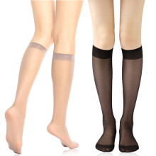 6pair Soft Nylon Socks For Women Classic And Elegant Knee High