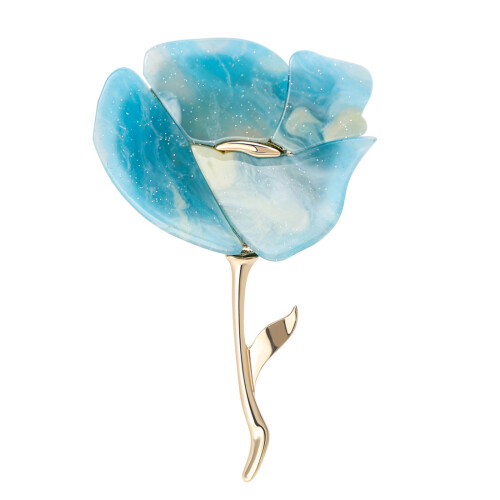 Komplizierte Blumenbrosche, modische Anstecknadel in-Grün
