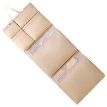 Lightweight Cotton Travel Hanging Toiletry Bag with MultiCompartment Organizer for Accessories