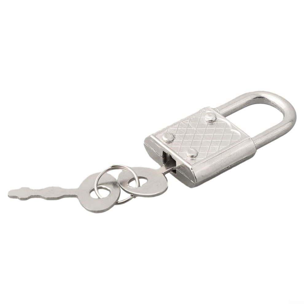 Vintage Padlock Lock With Key, Antique Bronze Design, 30X17mm Decorative Security Lock For Notebook And Luggage 9073542813255