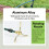 Strong 3 Arm Swiveling Sprinkler Featuring Changing corner And 2