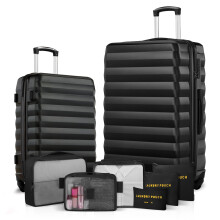 Luggage Sets 2 Piece 20 and 28 Inch Hardshell Suitcase Set with 360 Spinner Wheels and 6 Packing Organizers