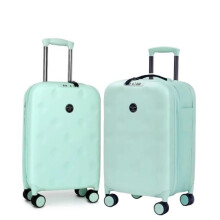 Expandable Carry On Luggage for Women, Lightweight Foldable Suitcase with 360 Silent Wheels and Secure Lock, Green M