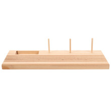 Wooden Thread Spool Holder WallMounted Sewing Thread Organizer for Quilting and Embroidery Projects