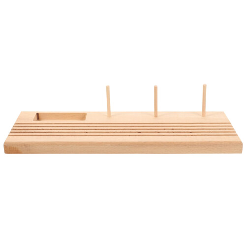 Wooden Thread Spool Holder WallMounted Sewing Thread Organizer for Quilting and Embroidery Projects