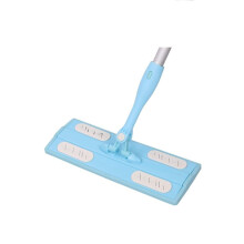 Self Cleaning Flat Mop with Bucket 360 Swivel Microfiber Head and Telescopic Stainless Handle for Home Floors