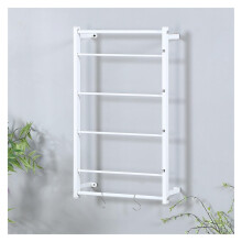 Ribbon Holder Organizer 4 Tier Metal Ribbon Storage Rack with Large Capacity and Removable Bars for Craft Room Gift Wrapping