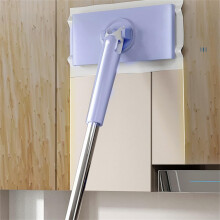 Extendable Mop 2PCS 91cm Purple, Wet and Dry Dual Purpose Floor Mop with Adjustable Length Handle for Home Cleaning