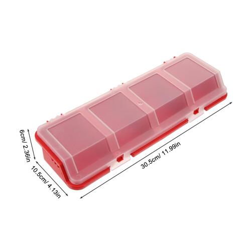 2pcs Stackable Screw Organizer Box with Lids, MultiCompartment Plastic Parts Storage for Home and Garage 1