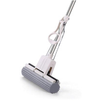 PVA Sponge Mop for Home Cleaning, Super Absorbent Floor Mop with Ergonomic Grip and Fast Stain Removal