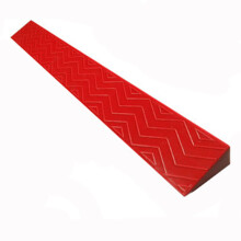 Threshold Ramp for Wheelchairs, NonSlip PVC Doorway Curb Ramp for Home Entry Indoor Outdoor, Red 39.4x3.1x0.8in