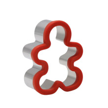 Stainless Steel Sandwiches Bread Cutting Model With Guards Fruits Vegetable Cookie Mould, Size: Large Gingerbread Man(Color Random