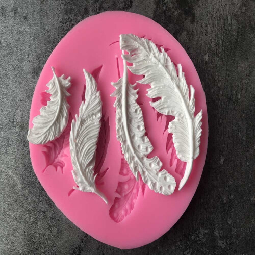 Feather Sugar Silicone Mold Fondant Mold Cake Decorating Tools 1