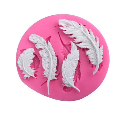 Feather Sugar Silicone Mold Fondant Mold Cake Decorating Tools 2