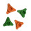4 Stuks Plastic Siliconenkit Caps-2 Sinaasappelen 2 Groen 1