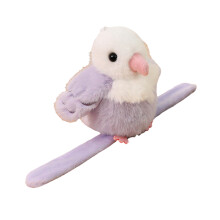 Cartoon Simulatie Vogel Hangende Decoratie-Paarse papa. cirkel.