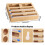 Support en bois polyvalent pour rouleaux d'emballage alimentaire 3