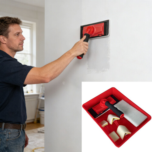 Professional 9Inch Paint Brush Kit Feature Edges Trimmer And 1