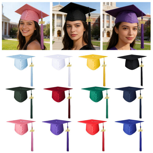 Lightweight Graduation Hat for 2026 Comfortable and-White child 2