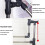 Adjustable Embroidery Stand for Needlework with Height Adjustable Cross Stitch Frame and Hands Stitching 3