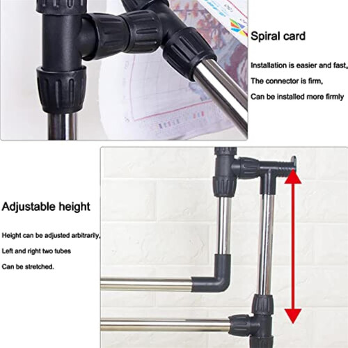Adjustable Embroidery Stand for Needlework with Height Adjustable Cross Stitch Frame and Hands Stitching 2