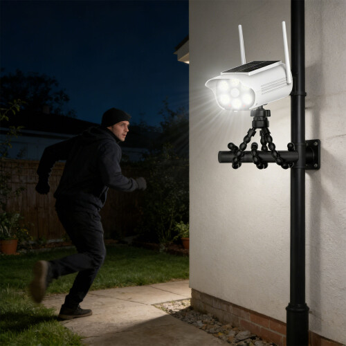 Energy Saving Solar Wireless Motion Activated Simulation-2 pack 1