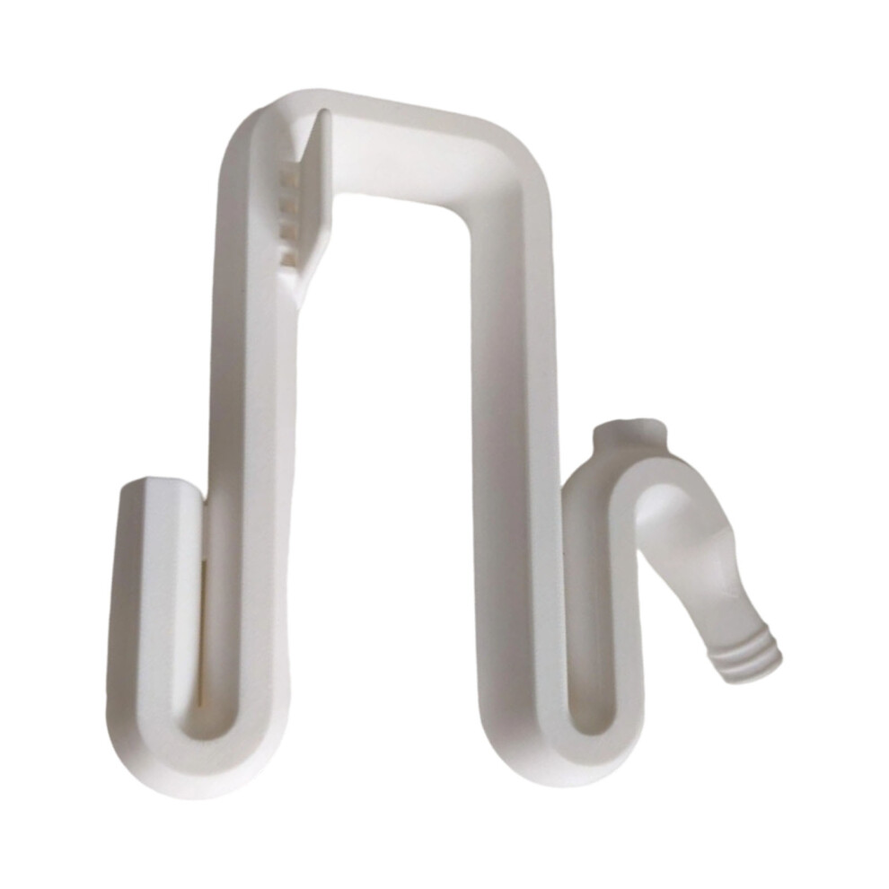 4Pcs Bucket Edge Clip On Overflow Pipe Rainwater Transfer-White 7754002178474