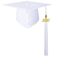 Lightweight Graduation Hat for 2026 Comfortable and-White child