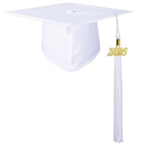 Lightweight Graduation Hat for 2026 Comfortable and-White child