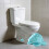 2 Pieces Handmade Ceramic Toilet Protectors Featuring Detailed 3
