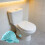 2 Pieces Handmade Ceramic Toilet Protectors Featuring Detailed 4