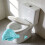 2 Pieces Handmade Ceramic Toilet Protectors Featuring Detailed 6