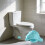 2 Pieces Handmade Ceramic Toilet Protectors Featuring Detailed 7