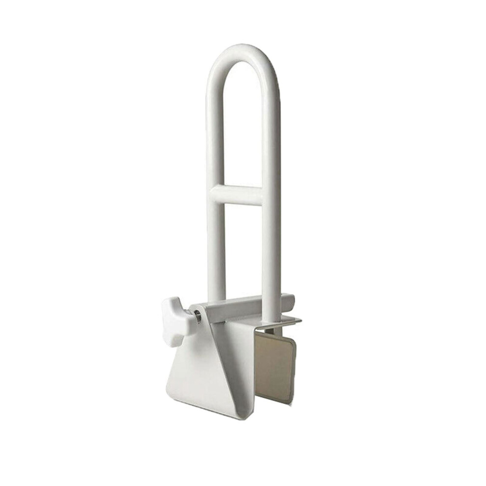 White Bathtub Grab Bar For Elderly With Secure Grip Support, Stainless Steel Bathroom Safety Handrail