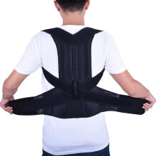 Adjustable Posture Corrector and Back Brace 5XL for Men and Women, Breathable Dual Support Bars for Upper and Lower Back Pain Relief