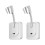 2pcs White Flexible Shower Suction Holder Adjustable Wall Mount Head Bracket for Bathroom 3