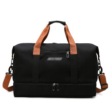 32L Foldable Travel Duffle Bag with Shoe Compartment, Lightweight Gym Weekender Bag for Men and Women