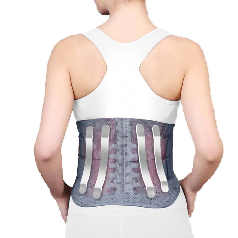 Back Support Belt for Lower Back Pain Relief, Adjustable Lumbar Brace with Removable Pad XXL