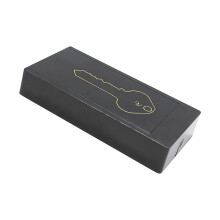 Low Profile Magnetic Key Stashes Box With Secure Closure To