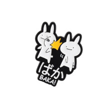 Épingle à revers lapin humoristique, jolie broche, cadeau pour
