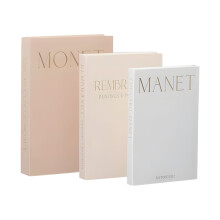 Set Of 3 Magnetic Fabric Book Style Storage-three piece set